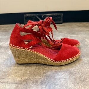 Abel footwear espadrille size 10 Red